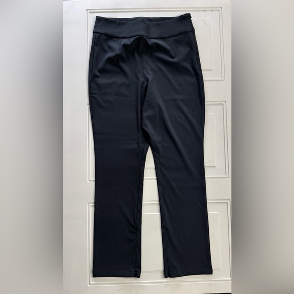 Good American Pants - Good American The Exec Pants Black Straight Leg Side Zip Women’s Size 4